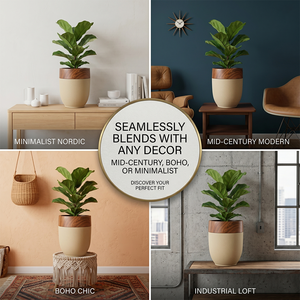 LUDU KD6752PS <span class=keywords><strong>Pots</strong></span> de fleurs pour <span class=keywords><strong>balcon</strong></span>, hôtel, décoration, plantes d'intérieur, jardinières mignonnes en plastique pour plantes de jardin - Product Image 3