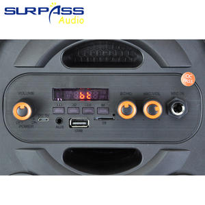 Haut-parleur de <span class=keywords><strong>subwoofer</strong></span> tunnel 603A 6.5 ''avec USB/TF/MIC/FM 15W Haut-parleur extérieur portable actif à dents bleues pour fête/jeu de football - Product Image 4