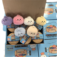 Peluche en forme de chignon réaliste, anti-stress, douce et moelleuse, porte-clés léger, breloque ronde mignonne, produit populaire