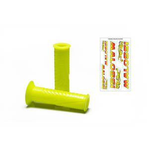 2 malossi รุ่น MHR Fluo YELLOW Grips-ไม่มีตัวยึดด้านข้าง - Product Image 1