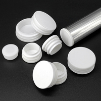 Bouchons en plastique blanc ovales, rectangulaires, carrés et ronds AllPro pour meubles, tubes métalliques, pieds de chaise, embouts, inserts