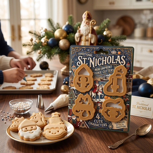 Mini emporte-pièces <span class=keywords><strong>de</strong></span> Noël en plastique, moule et embosseur pour biscuits en pâte à sucre, emporte-pièces pour argile polymère et mini emporte-pièces pour boucles d'oreilles en argile - Product Image 3