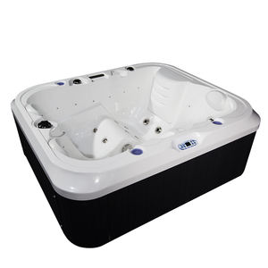 Modernes Design 3-Personen Hydro-Whirlpool Massage Umweltfreundlicher Acryl-Whirlpool Tragbarer Outdoor-Rechteck-<span class=keywords><strong>Spa</strong></span> LED-Beleuchtung Luftdüsen - Product Image 4
