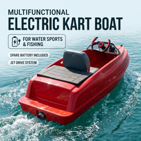Kart électrique prêt à être expédié, bateau à propulsion par jet d'eau, rouge, pour karting aquatique, embarcation personnelle, motomarine