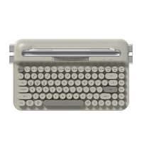 Keyboard Membran Ajazz AF84 BT Grosir Pabrik Desain Tombol Bulat RetroTypewriter untuk ipad Kantor Pelajar Keyboard Nirkabel