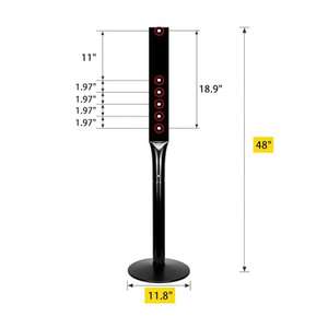 HLY segnaletica di parcheggio retrattile Stand,Heavy Duty in ghisa segno di posta e Base Kit porta segno portatile per il parcheggio - Product Image 1