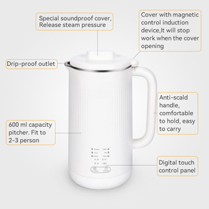 Machine intelligente à lait de soja, <span class=keywords><strong>cuiseur</strong></span> de <span class=keywords><strong>soupe</strong></span> chaude numérique, mélangeur de nutriments multifonction, mélangeur d'aliments boby - Product Image 6