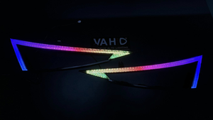 Nouveaux feux <span class=keywords><strong>de</strong></span> jour à LED 12V personnalisés pour Hyundai Elantra 5D, feux <span class=keywords><strong>de</strong></span> jour à LED Angel Eye, marque personnalisée, usine du Guangdong, animation WRGB - Product Image 5