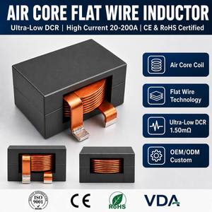 Inducteur de puissance à fil plat en ferrite à courant élevé PQ2918H 3.3uH-22uH 28A DCR ultra-bas 2.6mOhm pour convertisseur DC-DC - Product Image 1