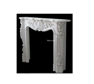 Elegant Jodhpur Sandstone <b>Fireplace</b> Surround for Modern Hotel Villa Interiors Natural Handcrafted Stone Beauty <b>Wall</b>-<b>Mounted</b> - Product Image 1