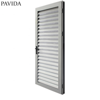Porte à persiennes persiennes décoratives Volets de fenêtre Porte à persiennes en aluminium