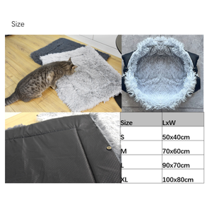 Multifunktionale Atmungsaktive Faltbare Langlebige Umweltfreundliche Einfarbige Plüsch-Haustiermatte Hundehütte Katzenmatte Bett - Product Image 6