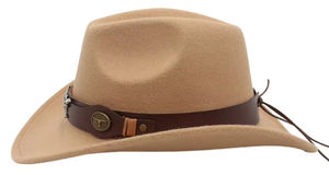 Chapeau de Cowboy et Cowgirl <span class=keywords><strong>Classique</strong></span> en Feutre Rose et Blanc à Large Bord, Style <span class=keywords><strong>Western</strong></span> Rodéo Mexicain pour Hommes, Femmes, Adultes et Enfants, Style Décontracté - Product Image 3