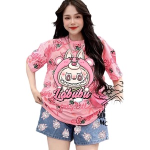 2025 Mùa Hè Mới Của Phụ Nữ Lỏng Ngắn Tay Quần Short Tuổi Giảm Thể Thao Hai Mảnh Thiết Lập - Product Image 4