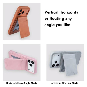 Portefeuille magnétique avec support pour cartes N54, en cuir PU magnétique, multi-emplacements, pliable, logo personnalisé pour iPhone série 18 - Product Image 4