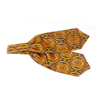 Britische Retro Ascot-Krawatte für Herren, Breite Bedruckte Schals, Luxuriöse Hochzeits- und Abendaccessoires für Bräutigam und Trauzeugen
