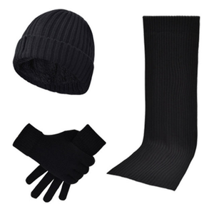 Automne hiver adulte tricoté épais garder au chaud écharpe chapeau <span class=keywords><strong>gants</strong></span> 3 pièces <span class=keywords><strong>ensemble</strong></span> hommes et femmes en plein air décontracté écharpe chapeau <span class=keywords><strong>gants</strong></span> <span class=keywords><strong>ensemble</strong></span> - Product Image 2