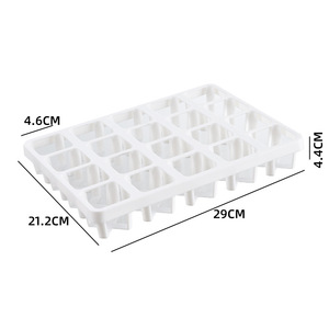 Plateau de semis en plastique rigide durable pour 12/20 alvéoles, support pour pots de plantes de calibre 5CM et 6CM, plateau de pépinière carré - Product Image 2