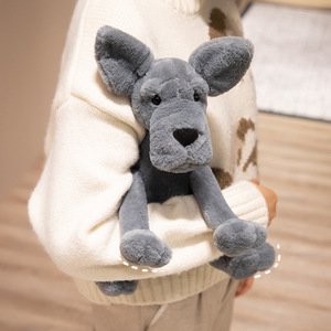 Jouet en peluche animal simulé lapin, vieux maître marionnette chat, chat, jouet pour chien, poupée compagnon pour enfants, cadeau - Product Image 5