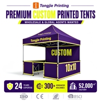 Tente pop-up carrée imperméable en tissu Oxford durable, montage facile, usage intérieur/extérieur toutes saisons, pour exposition et usage commercial