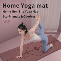 Tapis de sol pour roue abdominale en NBR, épaisseur 8 mm, pour usage domestique, avec protection coudes, pour danse et yoga, antidérapant, pliable, imperméable, universel
