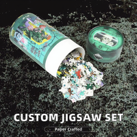 Teka-teki Jigsaw 1000-10000 potong kertas personalisasi mainan Puzzle logika Jepang Monster kartun untuk orang dewasa asah otak dibuat khusus