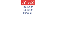 Pneus de moto 120/80-18 de 18 pouces JY-923 pour commande en gros, économiques, robustes, tout-terrain, double usage, avec bande de roulement à blocs diamantés