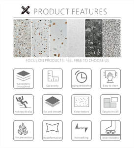 80x80 Terrazzo Porcelain Modern <strong>Design</strong> Durable Acid-<strong>Resistant</strong> Interior <strong>Bathroom</strong> Wall Tiles for Apartment &amp; Villa Use TTW233 - Product Image 6