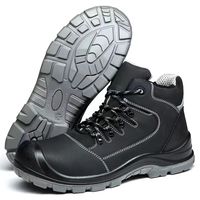 2024 nouveauté bonne qualité action chaussures de sécurité en cuir bottes HRo antidérapant PU semelle extérieure haute cheville botte de travail S3