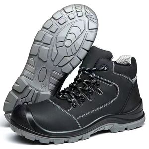 2024 nuovo arrivo scarpe antinfortunistiche in pelle di buona qualità stivali <span class=keywords><strong>HRo</strong></span> antiscivolo suola in PU alta stivale da lavoro alla caviglia S3 - Product Image 3