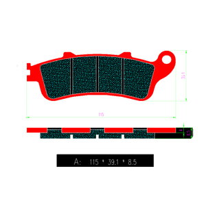 Pastiglie anteriori e posteriori freno moto di alta qualità per moto pastiglie di attrito per <span class=keywords><strong>Honda</strong></span> NT700/VFR <span class=keywords><strong>800</strong></span> A6/A8/A9/XL1000/CBR1100 FA281 - Product Image 4