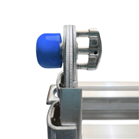 Échelle escamotable en aluminium VIETLADDERS, verrouillage manuel, usage domestique, multi-usages, construction extérieure, combinaison NVLB-45