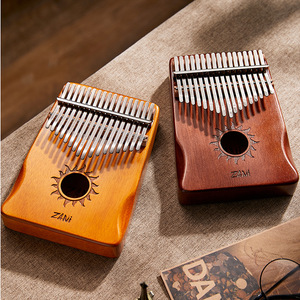 Kalimba de 17 tonos de alta calidad, piano de pulgar con diseño de sol, piano de dedo de madera de palisandro, instrumento musical para principiantes y amantes de la música. - Product Image 2