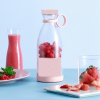 Mixeur-presse-agrumes portable à succès, 420 ml, bouteille en plastique de qualité alimentaire, alimentation USB pour utilisation en extérieur, en voiture et en camping-car