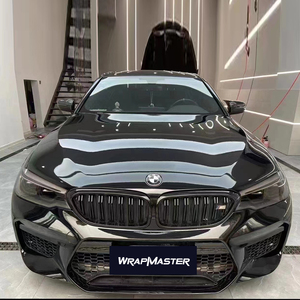 WRAPMASTER 1.52*18 mètres Film Vinyle <span class=keywords><strong>Noir</strong></span> Piano Brillant PET Anti-Rayures Fonction Auto-Réparation Personnalisé pour Covering Automobile - Product Image 2