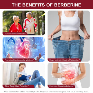 Suplemento de Berberina Plus de Marca Privada SOLOTREE, Cápsulas de Berberina de Alta Potencia de 1200 mg para Apoyar <span class=keywords><strong>la</strong></span> Salud Digestiva e Inmunológica - Product Image 5