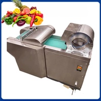 Máquina Eléctrica para Cortar Cebolla en Cubos, Máquina Comercial para Rebanar Patatas, Cortadora Automática de Frutas y Verduras para Plantas de Procesamiento