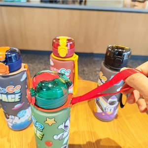 High Color Value Cartoon Astronaut BPA Plastic Cup 700ml Portátil Straight Drinking Cup para Ginásio Outdoor Sports Logo Design - Product Image 3