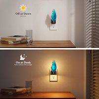 ZHILAI 350 Lampe de nuit LED moderne rotative à capteur, à brancher, à économie d'énergie, avec fonction crépuscule-aube et intensité variable, pour chambre et escalier