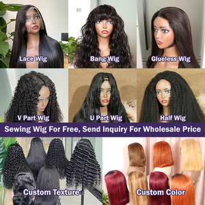 <span class=keywords><strong>Perruque</strong></span> Demi-Tête 3 en 1, Cheveux Humains Bouclés Vierge Naturels Ondulés Aligned Cuticules - Product Image 6