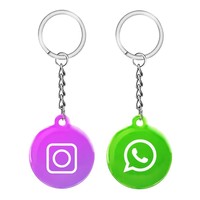 Etiqueta de Llavero RFID Personalizada con Código QR, Mini Chip NFC ISO 1K de 13.56 MHz, PET PVC, Resistente al Agua, para Control de Acceso y Pagos en Hoteles