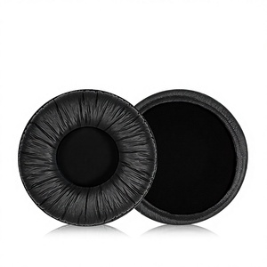 For Sony MDR-V55 MDRV55 V55 On-Ear Headphones Replacement Earpads Ear <b>Pad</b> <b>Cushion</b> Wrinkle Protein Leather - Product Image 2
