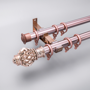 Haute qualité usine en gros moderne Simple tige romaine <span class=keywords><strong>tringle</strong></span> à <span class=keywords><strong>rideau</strong></span> en alliage d'aluminium pour la décoration de fenêtre - Product Image 5