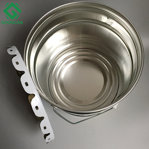 Química de metal 4 galones redonda vacía pintura cubo de estaño con corona borde tapa - Product Image 3