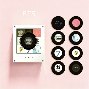 Imán <span class=keywords><strong>de</strong></span> Refrigerador Coleccionable <span class=keywords><strong>de</strong></span> BTS Kpop con NFC, Reproductor <span class=keywords><strong>de</strong></span> Música Giratorio <span class=keywords><strong>de</strong></span> Acrílico, Luz LED, 9 <span class=keywords><strong>Canciones</strong></span>, Ecológico, Directo <span class=keywords><strong>de</strong></span> Fábrica, Envío Inmediato - Product Image 1
