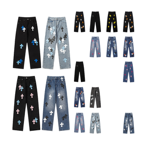 Pantalones Vaqueros de Mezclilla Elásticos de Algodón Ajustados de Diseñador para Hombre, de Alta Calidad, a Precio de Ganga, al por Mayor, en Azul y Negro, Sin Marca, Ropa de Moda - Product Image 4