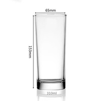 Tasse à eau en verre de vente chaude Fabricants de tasses en verre professionnels Verre à ventouses
