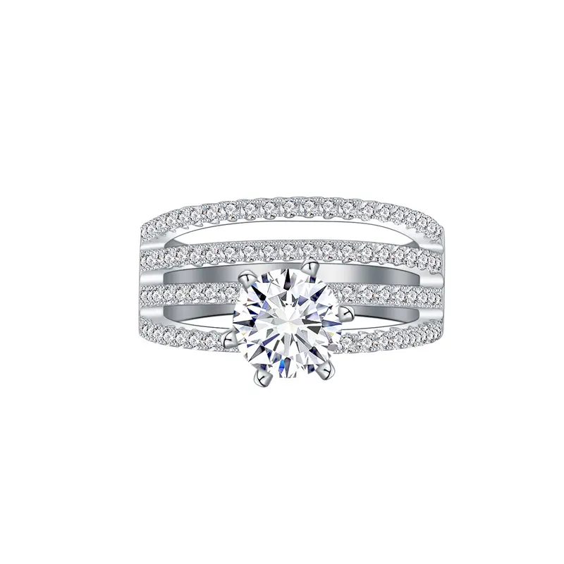 5 Carat Solitaire Diamond Ring Engagement Cut Two Wedding Rings The Most Expensive Thin Silver Band Eternity For Women