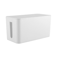 Caja Organizadora de Cables de Tamaño Pequeño 23.5x11.5x12cm, Organizador de Cables de Alimentación, Caja de Almacenamiento de Cables de Plástico para el Hogar y la Oficina