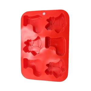 Christmas Jingle Bell Shape Nonstick <b>Silicone</b> Baking Molds Eco-Friendly and Sustainable DIY Cake <b>Tools</b> for Food Commercial Use - Product Image 4